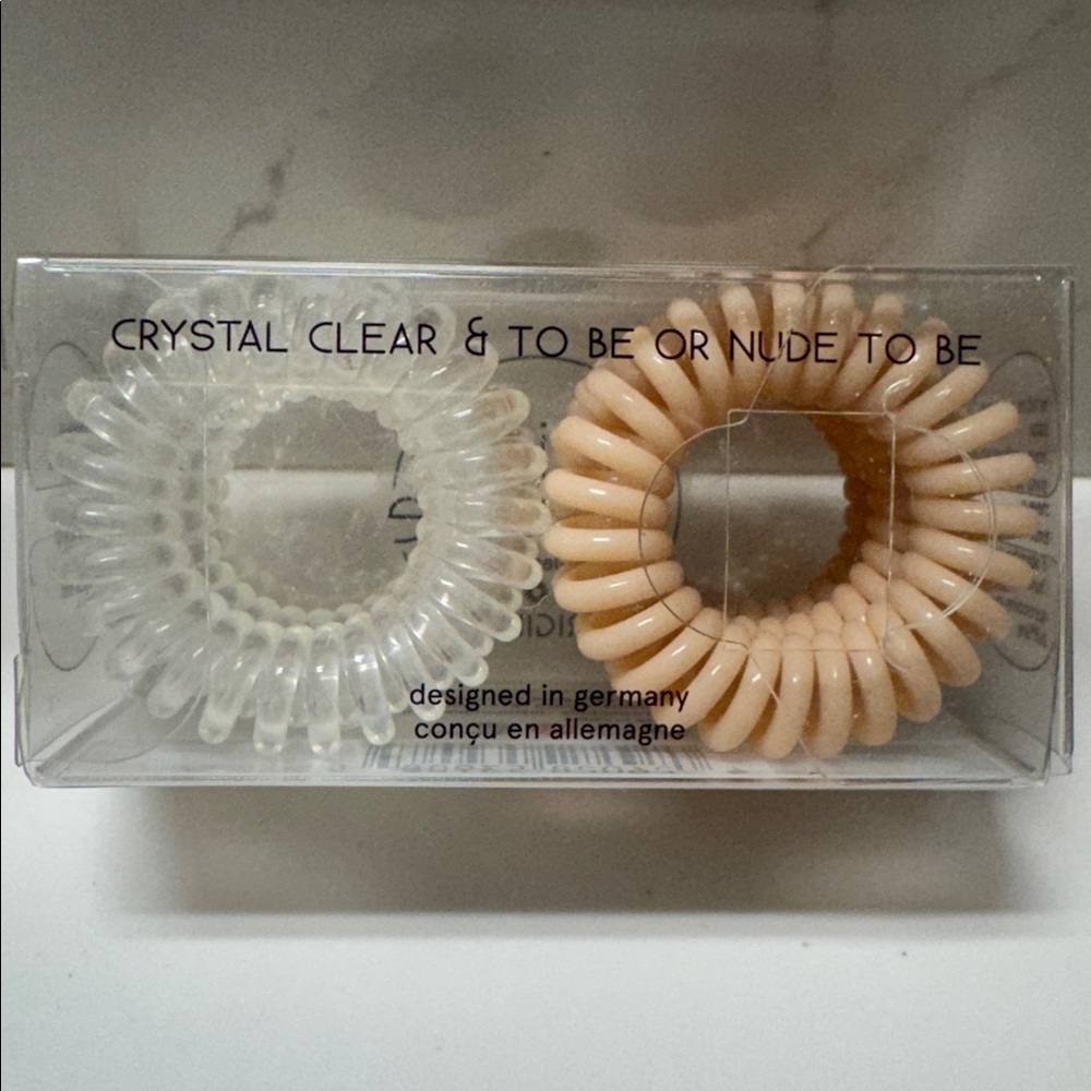 Invisibobble Original Hair Rings - Beige and Clear NIB - Picture 3 of 3
